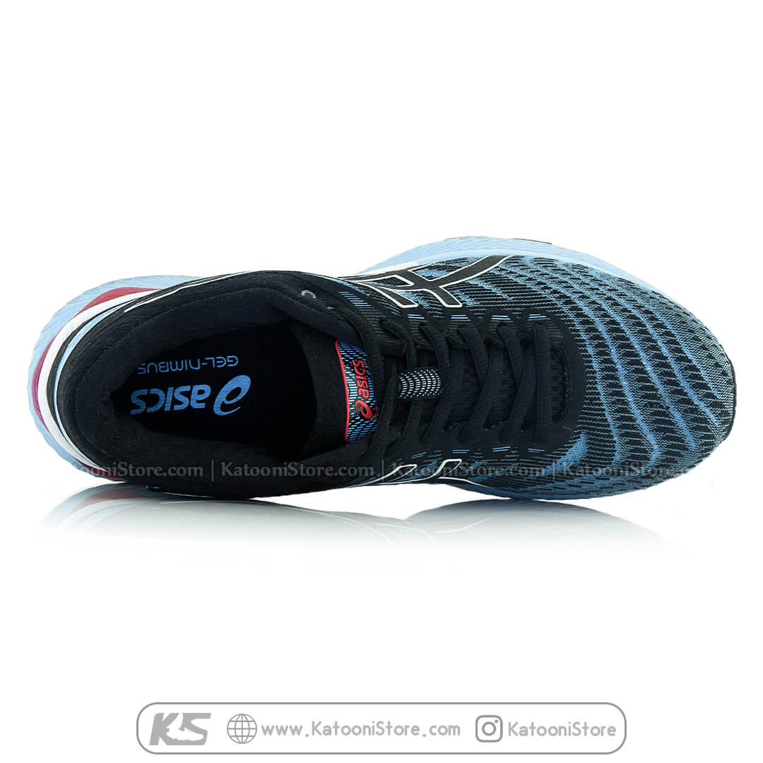 کفش اسپرت و کتونی اسیکس ژل نیمباس ۲۲ ( مشکی آبی ) - Asics GEL Nimbus 22 ( Black Blue )