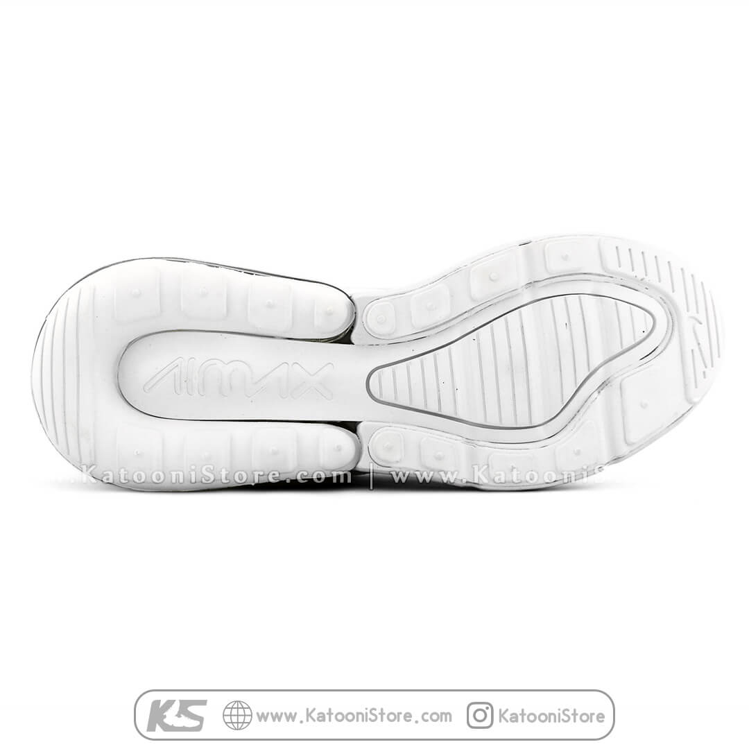 کفش اسپرت و کتونی نایک ایرمکس ۲۷۰ فلاینیت ( سفید نقره ای )- Nike Air Max 270 Flyknit ( White Silver )