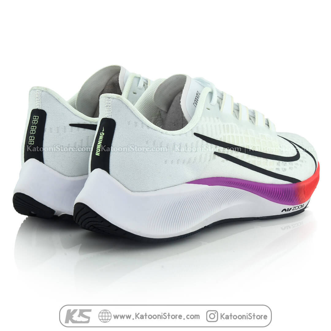 کفش اسپرت و کتونی نایک ایرزوم پگاسوس ۳۷ ( سفید رنگارنگ ) - Nike Air Zoom Pegasus 37 ( White Colorful )