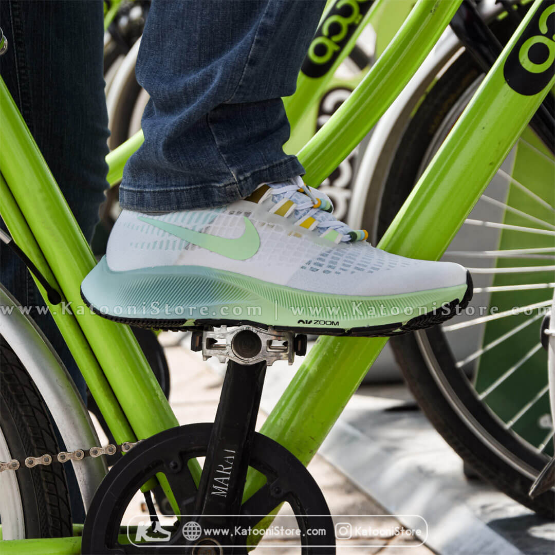 کفش اسپرت و کتونی نایک ایرزوم پگاسوس ۳۷ ( سفید سبز ) - Nike Air Zoom Pegasus 37 ( White Green )