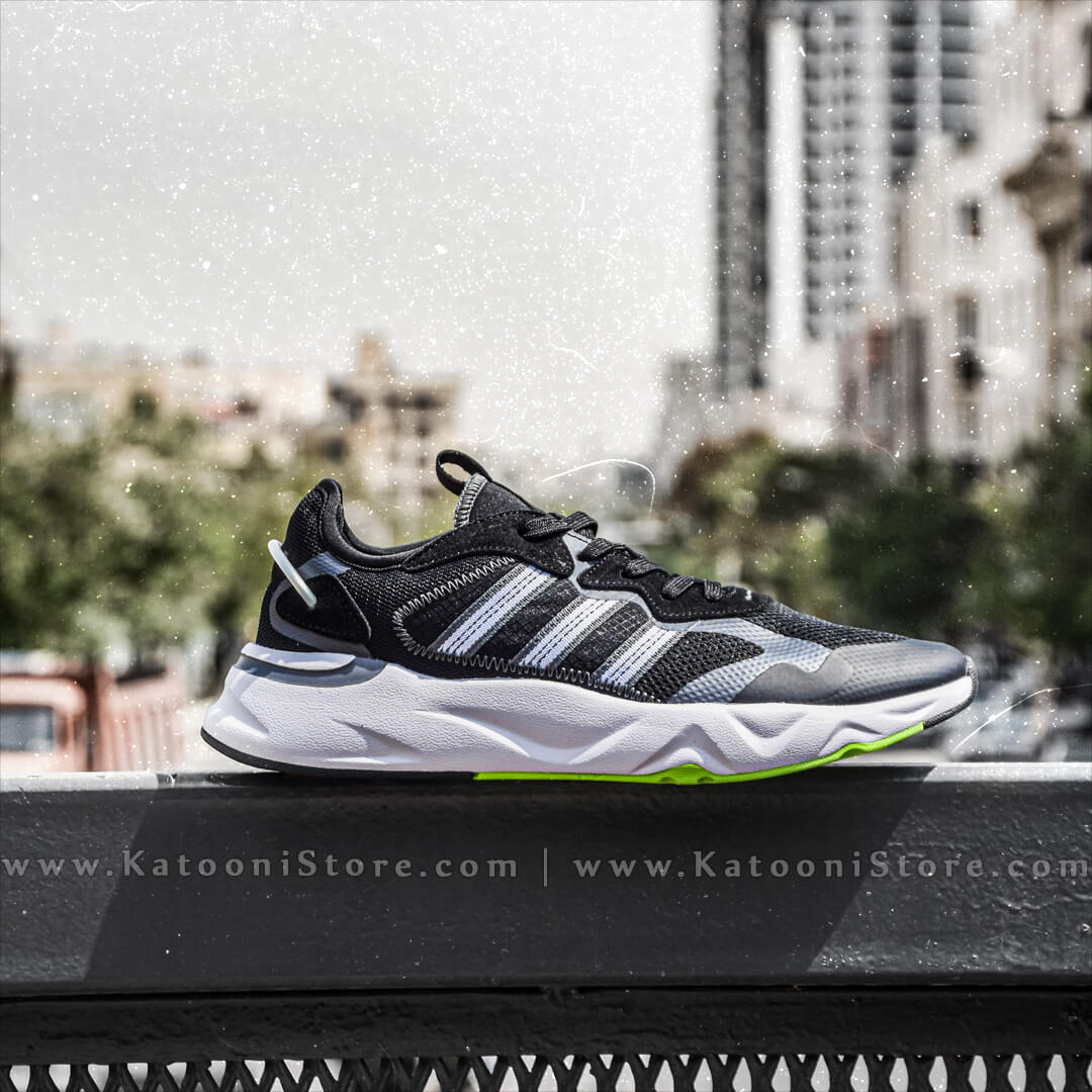 کفش اسپرت و کتونی آدیداس فیوچر فلو ( مشکی کف سبز - Adidas Future Flow ( Black Green )