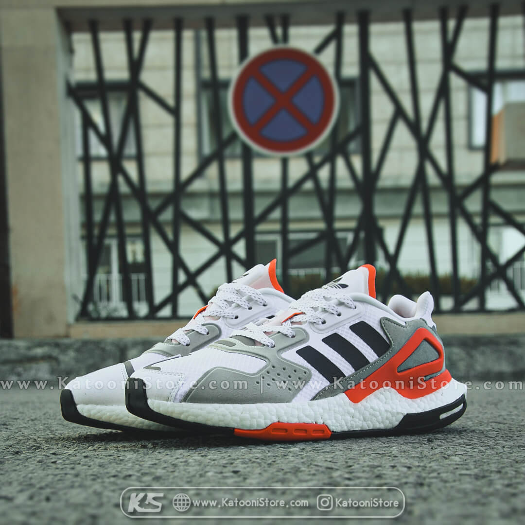 کفش اسپرت و کتونی آدیداس دی جاگر ( سفید نارنجی ) - Adidas Day Jogger ( White Orange )