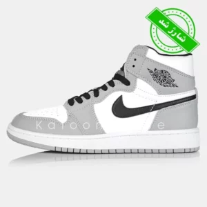 کفش اسپرت نایک ایر جردن 1 مید لایت اسموک گری - Nike Air Jordan 1 Mid Light Smoke Grey