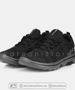 کفش اسپرت و کتونی اسکیچرز گو واک ۵ ( مشکی خاکستری ) - Skechers GoWalk 5 Ultra Go ( Black Gray )