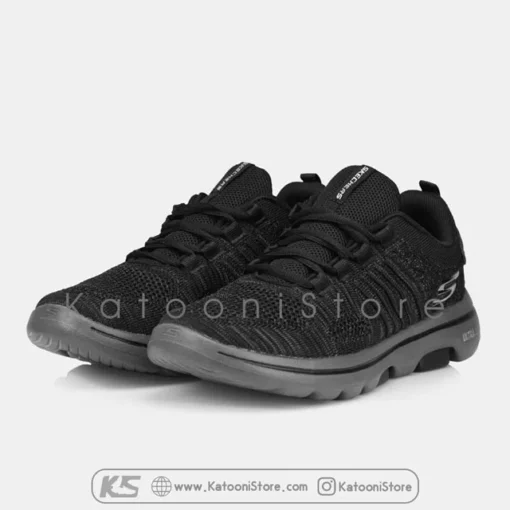 کفش اسپرت و کتونی اسکیچرز گو واک ۵ ( مشکی خاکستری ) - Skechers GoWalk 5 Ultra Go ( Black Gray )