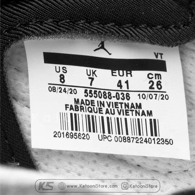 نایک ایر جردن 1 مید لایت اسموک گری </br><span>Nike Air Jordan 1 Mid Light Smoke Grey(555088029)</span>