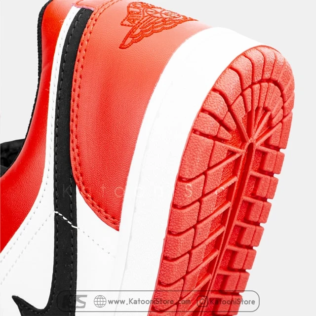 نایک ایر جردن 1 لو بلک تو </br><span>Nike Air Jordan 1 Low “Black Toe(553558)</span>